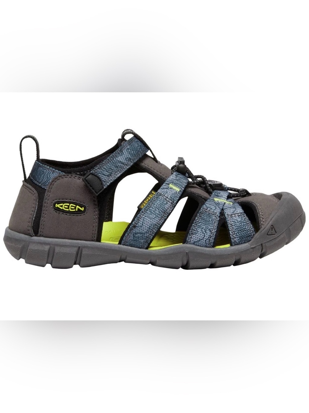 KEEN Seacamp II CNX Big Kids Sandals US 5 EU 37 Gray Water Hiking Shoes